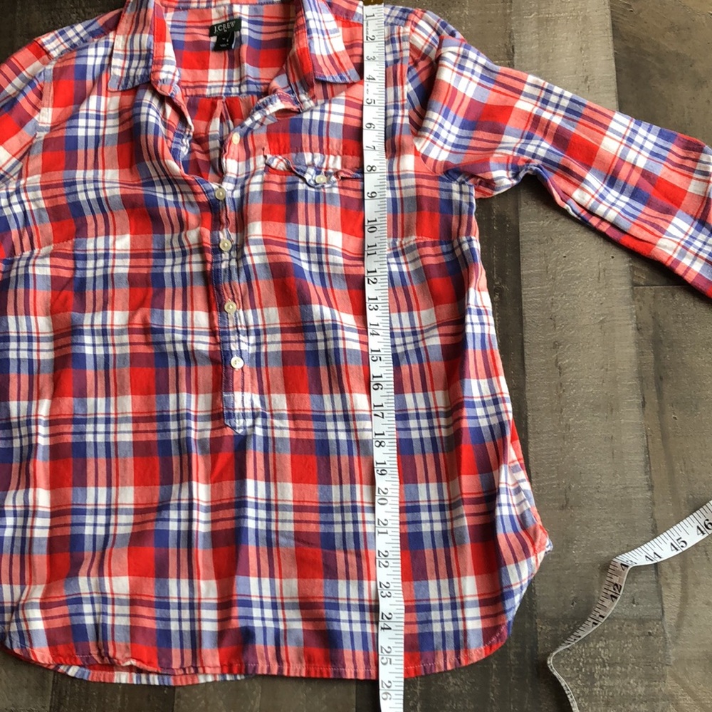 Jcrew Plaid Pull Over Button Down - image 8
